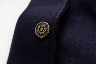Gustavo | Wool Overcoat with Stand-Up Collar