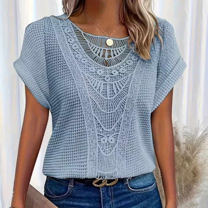 Paula| Дантелена блуза в бохо стил