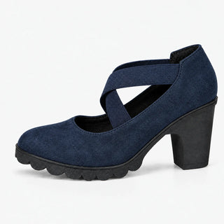 Mary Jane | Shoes with Crossover Straps, Block Heels & Treaded Soles