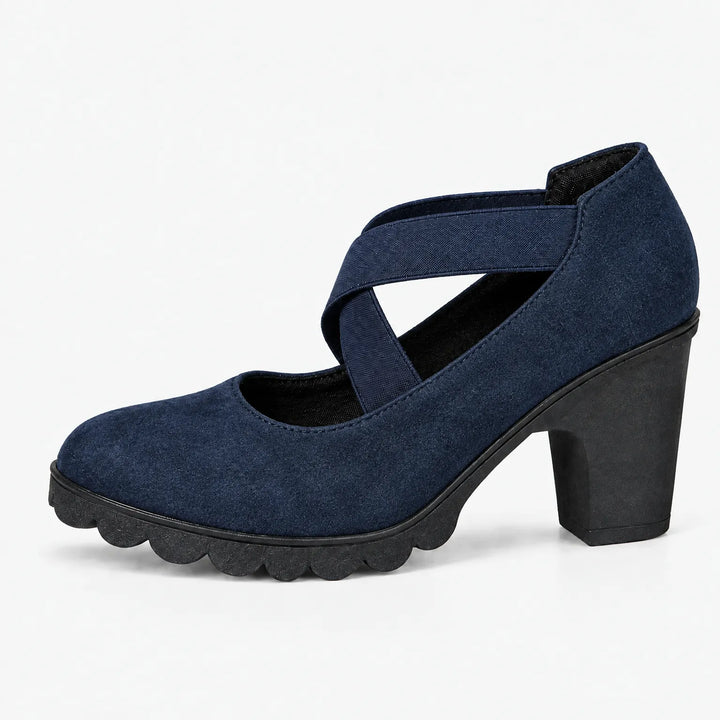 Mary Jane | Shoes with Crossover Straps, Block Heels & Treaded Soles