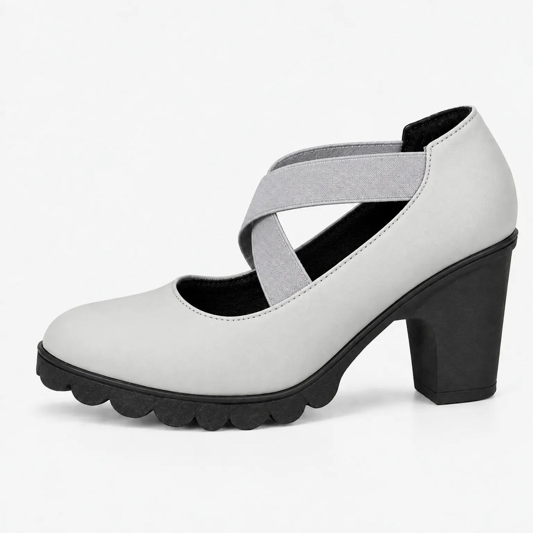 Mary Jane | Shoes with Crossover Straps, Block Heels & Treaded Soles