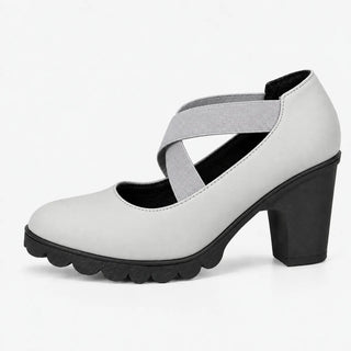 Mary Jane | Shoes with Crossover Straps, Block Heels & Treaded Soles