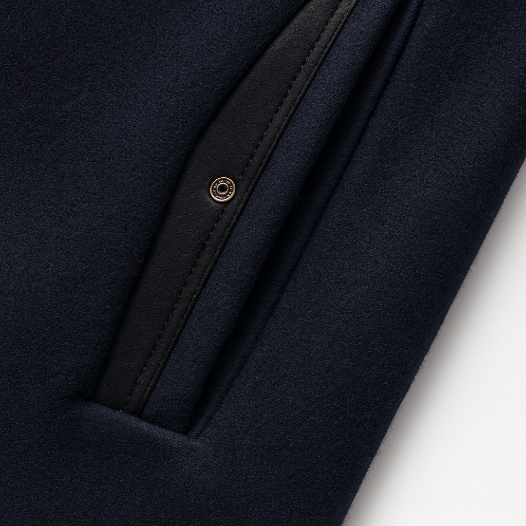 Gustavo | Wool Overcoat with Stand-Up Collar