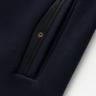 Gustavo | Wool Overcoat with Stand-Up Collar