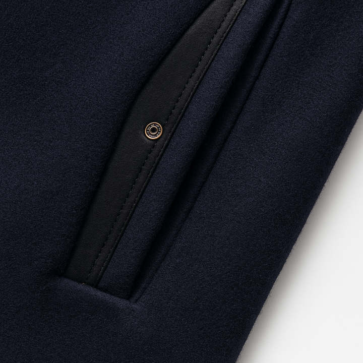 Gustavo | Wool Overcoat with Stand-Up Collar