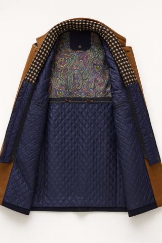 Gustavo | Wool Overcoat with Stand-Up Collar